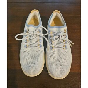 Allbirds TD2 Tree Dasher Gravity Light Grey Yellow Mens 11.5